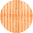 thumbnail image 1 of Ahgly Company Indoor Round Abstract Orange Contemporary Area Rugs, 6' Round, 1 of 1