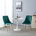 thumbnail image 2 of Porthos Home Pella Dining Chairs, Velvet, Gold Chrome Legs (Set of 2), 2 of 6