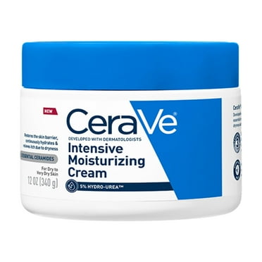 CeraVe Intensive Moisturizing Cream, Hydrating Body Moisturizer for Very Dry Skin, 12 oz