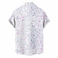 thumbnail image 4 of IWRICH Hawaiian Shirt for Men Short Sleeves Tropical Printed Casual Button down Summer Beach Floral Shirts 04-White XL, 4 of 5