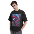 thumbnail image 4 of Spider-Man Men's Vintage Washed Drop Shoulder Short Sleeve T-Shirt, 4 of 7
