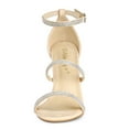 thumbnail image 3 of BLISSFUL STEP Women's Rhinestone Ankle Strap Heel Sandals, 3 of 7