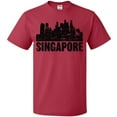 thumbnail image 3 of Inktastic Singapore City Skyline with Grunge T-Shirt, 3 of 5