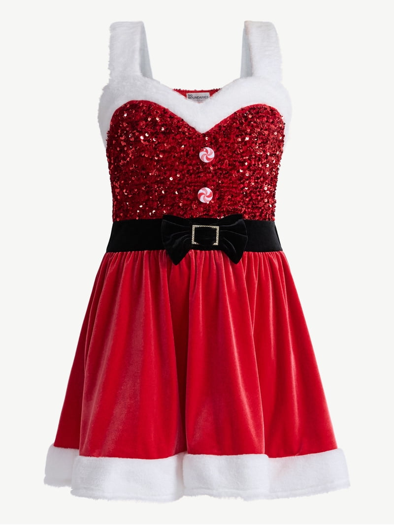 No Boundaries Santa Claus Skater Dress, Women's - Walmart.com No Boundaries Santa Claus Skater Dress, Women's - Walmart.com