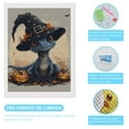 thumbnail image 3 of Diamond Art Kits for Adults, Halloween Witch Hat LizardDiamond Painting Kits for Beginners, Frameless Round 5D Full Drill Diamonds Art Gem Art Crafts Home Decor Gifts, 3 of 8