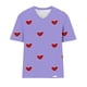 thumbnail image 4 of Camisetas de Verano de las Mujeres con Cuello en V de Manga Corta Impresa, Camiseta Deportiva para Uso Casual Y Diario, 4 of 4