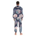 thumbnail image 4 of FORMRS Onesies Pajama for Adults Unisex Hoodie Winter Jumpsuit One Piece Sleepwear, Sizes S-2XL, Dark Cubes, 4 of 7