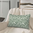 thumbnail image 5 of Sikiie Flowers With Leaves Print Plush Pillow Cover, Wrinkle-proof and Stain-resistant Pillow Protector without Pillow Core, Home Decoration-20"x30", 5 of 6