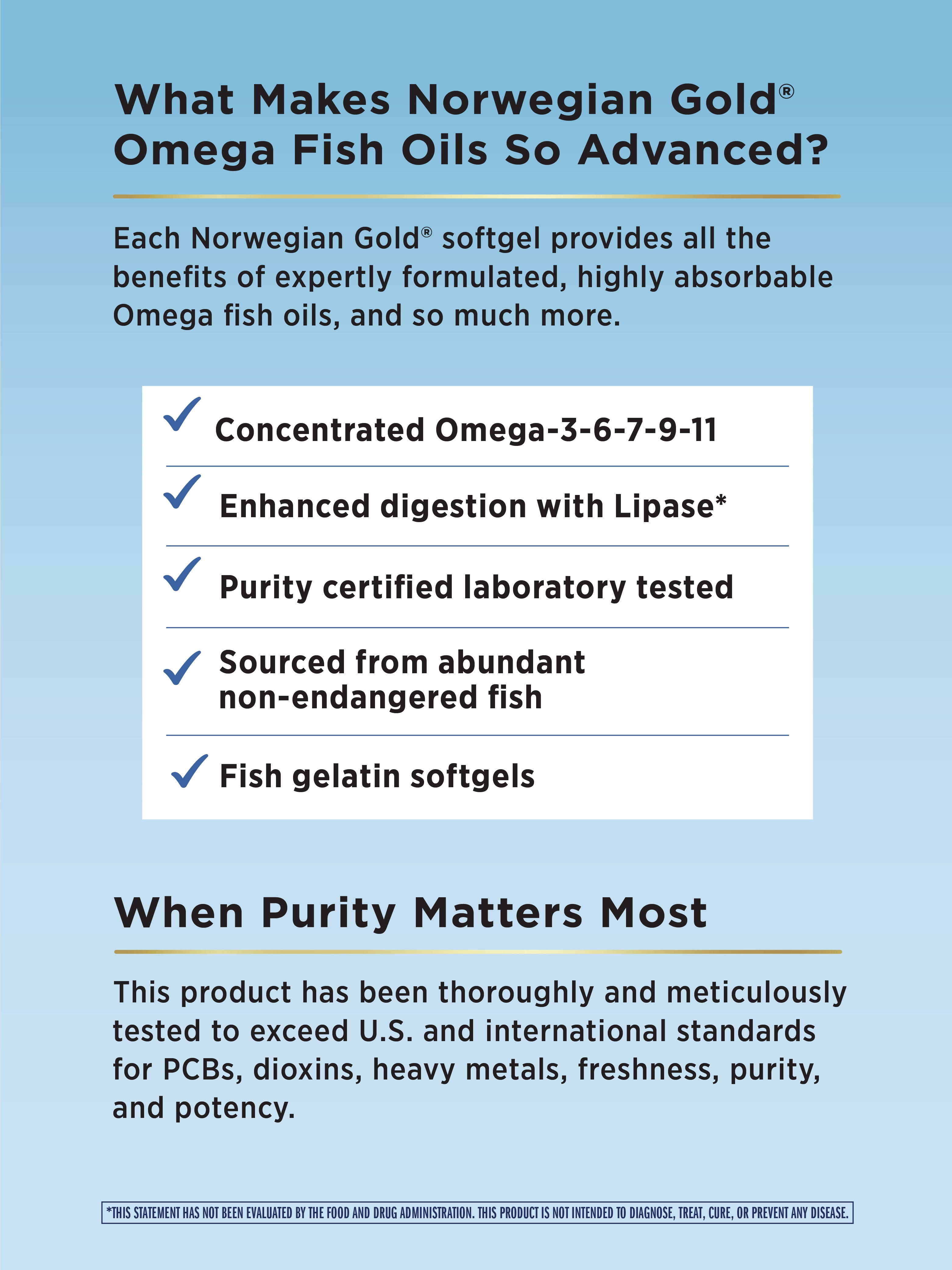 Norwegian Gold Super Critical Omega Softgels | 2,400 mg Fish Oil | 1,000 mg Omega-3,6,7,9,11 | 30 Count | by Renew Life