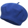 thumbnail image 6 of CoCopeaunts Beret Hat Winter French Hat Girls Solid Color Fashion Thin Autumn Spring Beret Hats for Women Men Felt Berets, 6 of 8