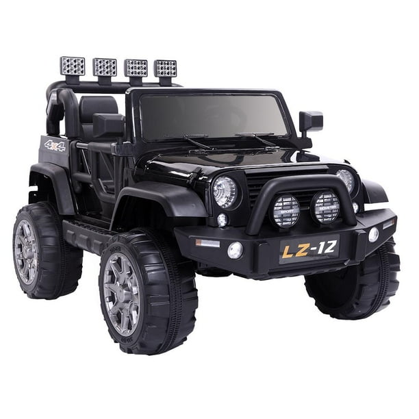 UBesGoo 12V Kids Battery Powered Electric Rugged 4-Wheeler Ride-On Car with LED Headlights