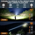 thumbnail image 2 of Linterna Recargable para Camping CLOVPO 10000 Lúmenes Negra, 2 of 8