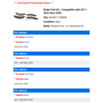 thumbnail image 2 of Brake Pad Set - Compatible with 2011 - 2022 Ram 5500 2012 2013 2014 2015 2016 2017 2018 2019 2020 2021, 2 of 2
