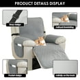 thumbnail image 6 of Dznils Recliner Chair Cover Reversible Furniture Chair Sofa Slipcover with Side Pockets, Gray, 6 of 11
