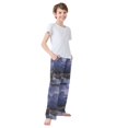 thumbnail image 3 of FORMRS Boys Pajama Pants with Pockets Size 9-10Y Kids Lounge Sleep Bottoms, Moonlight Mountain, 3 of 8