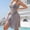 Gray-03, variant on LIBRCLO Womens Swimsuit Cover-ups Crew Neck Sleeveless Shaping Bathing Suit Swimwear Mesh Knit Beach Vacation Dress