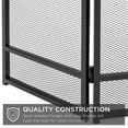 thumbnail image 5 of Best Choice Products 47.5x27.25in 3-Panel Steel Mesh Fireplace Screen, Spark Guard w/ Rustic Worn Finish - Black, 5 of 8