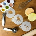thumbnail image 2 of Designer Stencils C203 Three Upsherin Symbols Cookie Stencils, Beige/semi-transparent, 2 of 4