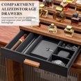 thumbnail image 3 of Cologne Organizer for Men 4 Tier of Elevated Cologne Display Shelf with Drawer Storage Perfume Organization and Storage Display Risers,Great Gift for Man (BlackWalnut), 3 of 7