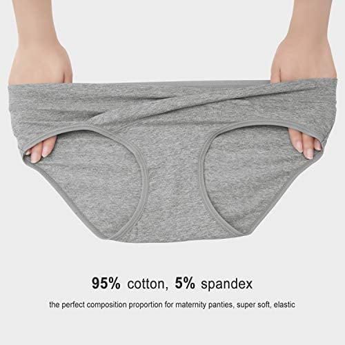 Maternity Underwear 4 Pack Cotton Under Bump Pregnancy Underwear
