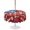 Red, variant on Outdoor Tablecloth with Umbrella Hole for Patio/Picnic/Party/Camping, American Flag Floral Waterproof Table Cloth Rectangle Table Cover Washable, Red Blue Poppy 4th Oh July (60"x 102")