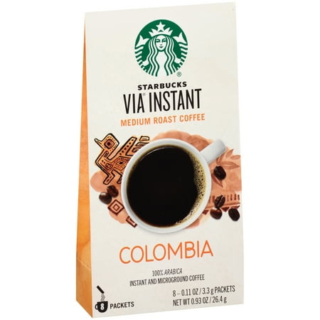 Starbucks VIA Colombia Coffee, 8ct
