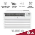 thumbnail image 5 of LG 10,000 BTU 230V Through-the-Wall Air Conditioner with 11,200 BTU Supplemental Heat Function, LT1033HNR, 5 of 11