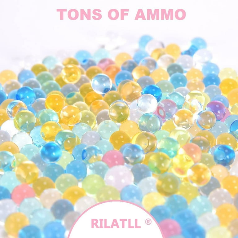 RILATLL Gel Ball Refill Blaster Ammo (7-8 mm,6 Pack,10000 Pieces