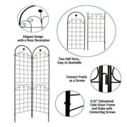 2 Pack 86.7H Metal Garden Trellis for Climbing Plants Gardening Vines Plant Support for Flower Rose Climbing