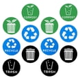 thumbnail image 3 of 12 pegatinas de reciclaje para contenedores de basura., 3 of 6