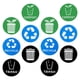 thumbnail image 5 of Pegatinas de reciclaje de 12 piezas Pegatinas de basura Pegatizadores de basura de basura Palinias de reciclaje de reciclaje, 5 of 6