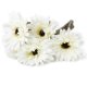 thumbnail image 1 of 5pcs Artificial Gerbera Daisy Flower for Wedding Home Decoration (White), 1 of 3