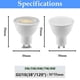 thumbnail image 4 of Foco LED GU10 MR16 AC220V 110V superbrillante, reemplazo de luz blanca cálida, lámpara halógena adecuada para cocina, 50W, 100W, 1-12 unidades, 4 of 4
