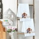thumbnail image 1 of Toalla de cocina de poliéster con temática de Pascua | Trapo de cocina suave y absorbente | Toalla blanca para platos de 45 x 69 cm | Paño duradero, lavable y para secar a mano | Decoración navideña, 1 of 6