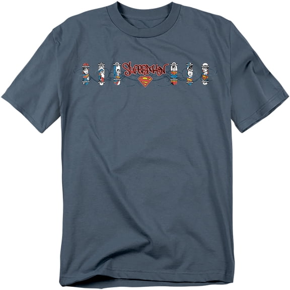 Superman T-Shirt Skateboard Supes Unisex Graphic Tee For Men & Women