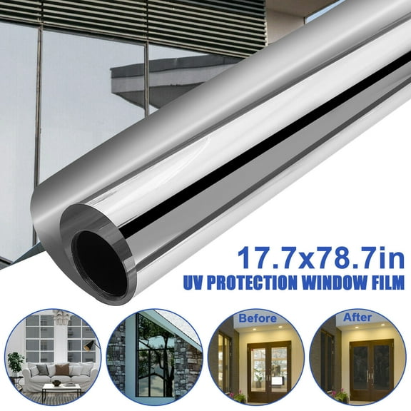 One-Way Mirror Window Film Privacy Tint Sun UV Reflective Heat Control For House