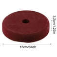 thumbnail image 6 of Dreamhall 1Pc 6in Sponge Polishing Pad Foam Buffing Pad Sanding Disc for Car Waxing Painting Furniture Polishing Finishing Poliser Tool,RED, 6 of 10