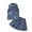 a-Navy3524, variant on VNKIDY Girls Kids Denim 2 Piece Outfit Sleeveless Collared Vest With Ruffled Flower Decor Matching Pleated Skirt For Casual Daily Wear Classic Set