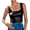 Black#522, variant on Tank Top for Women Casual Sleeveless Glitter Strappy Patent Leather Vest Short Basic Shirts Tops Black M