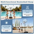 thumbnail image 7 of Atilioo Portable Basketball Hoop Stand with 44" Shatterproof Backboard, 5.08-8.53FT Adjustable Basketball Goal System, 2 Wheels, Fillable Base for Adults and Kids in Indoor/Outdoor, White, 7 of 7