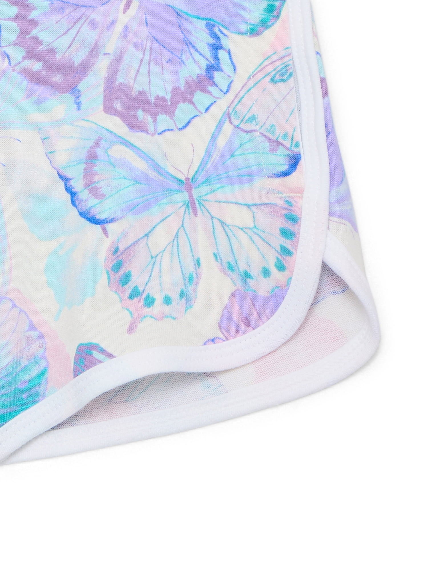 Wonder Nation Girls Dolphin Hem Shorts, Sizes 4-18 & Plus
