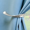 thumbnail image 4 of Lumino Plated Brushed Nickel Sashay Curtain Holdbacks (2 Count), 4 of 4