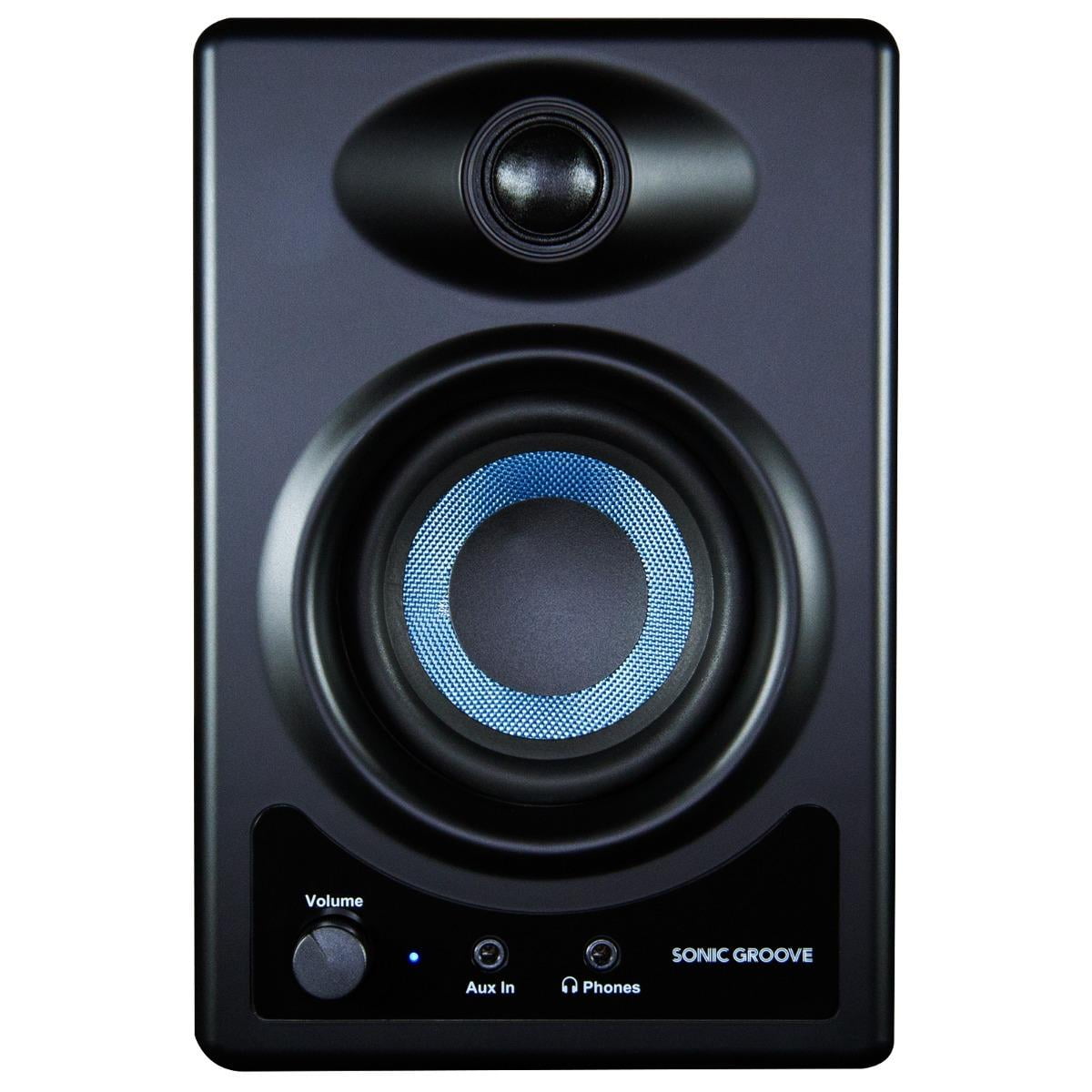 Clutch CL-SG3BT Sonic Groove 3.5" 2-Way Desktop Monitor Speakers with Stands Package
