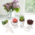 thumbnail image 1 of Decoración De Plantas Suculentas, Exquisita Planta Suculenta Artificial De Cerámica Adorable Para Escritorio De Mesa De Oficina, 1 of 7