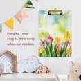thumbnail image 6 of FMSHPON Spring Tulip Flower Clipboard Hardboard Wood Nursing Clip Board and Pull for Standard A4 Letter 13x9 inches, 6 of 7