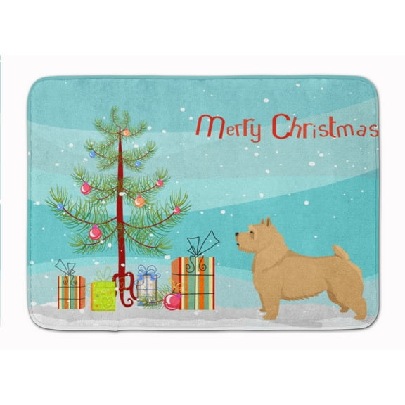 Norwich Terrier Christmas Tree Machine Washable Memory Foam Mat