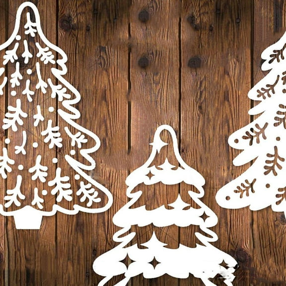 HPDL 4 Christmas Tree Dies Metal Cutting Die Scrapbooking Paper Craft Decor