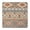 White-147, variant on Vintage Tablecloth Boho Ethnic Colorful Floral Design Waterproof Squre Cover with Elastic Fit and Durable Back