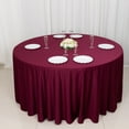 thumbnail image 2 of BalsaCircle 120 in Burgundy Scuba Polyester Round Tablecloth Party Linens Wedding Events Decorations Supplies, 2 of 8