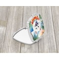 thumbnail image 2 of American Eskimo Luau Compact Mirror 2.75 in x 3 in, 2 of 4